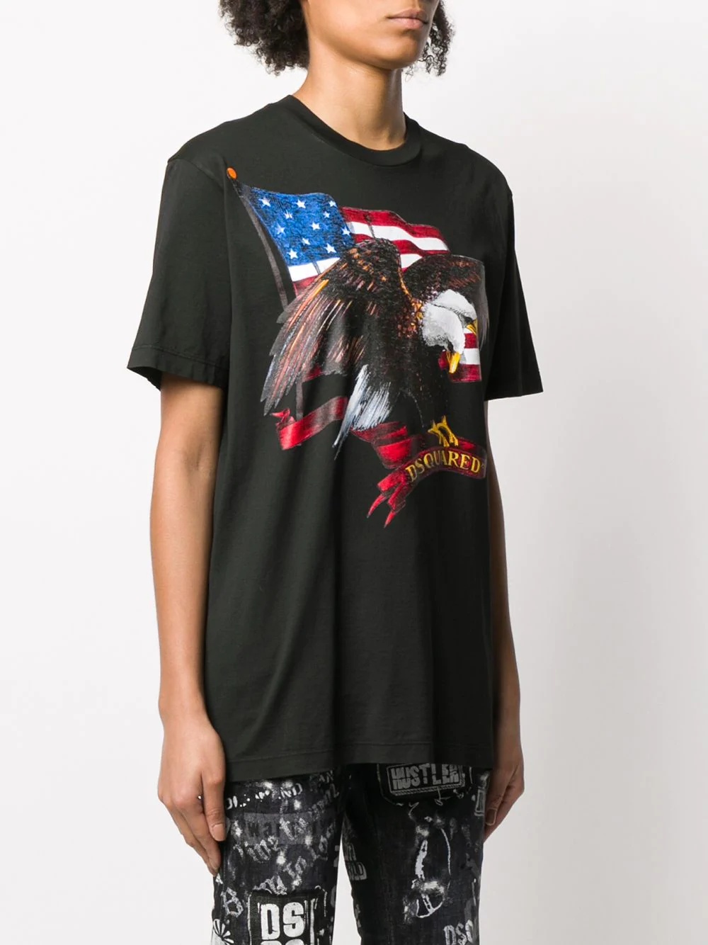 American eagle flag print T-shirt - 3