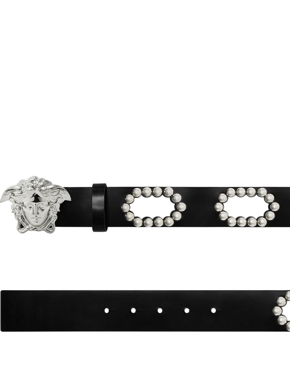 La Medusa studded leather belt - 2