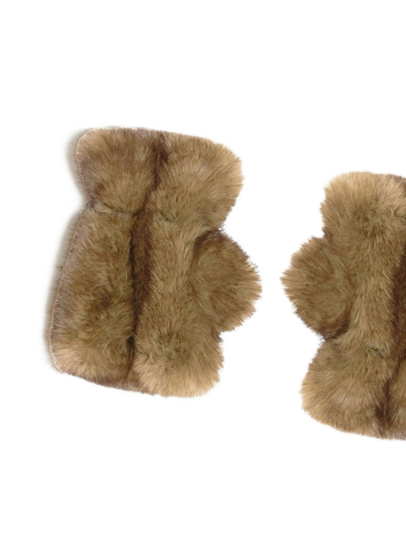 APPARIS Ariel faux-fur fingerless gloves outlook