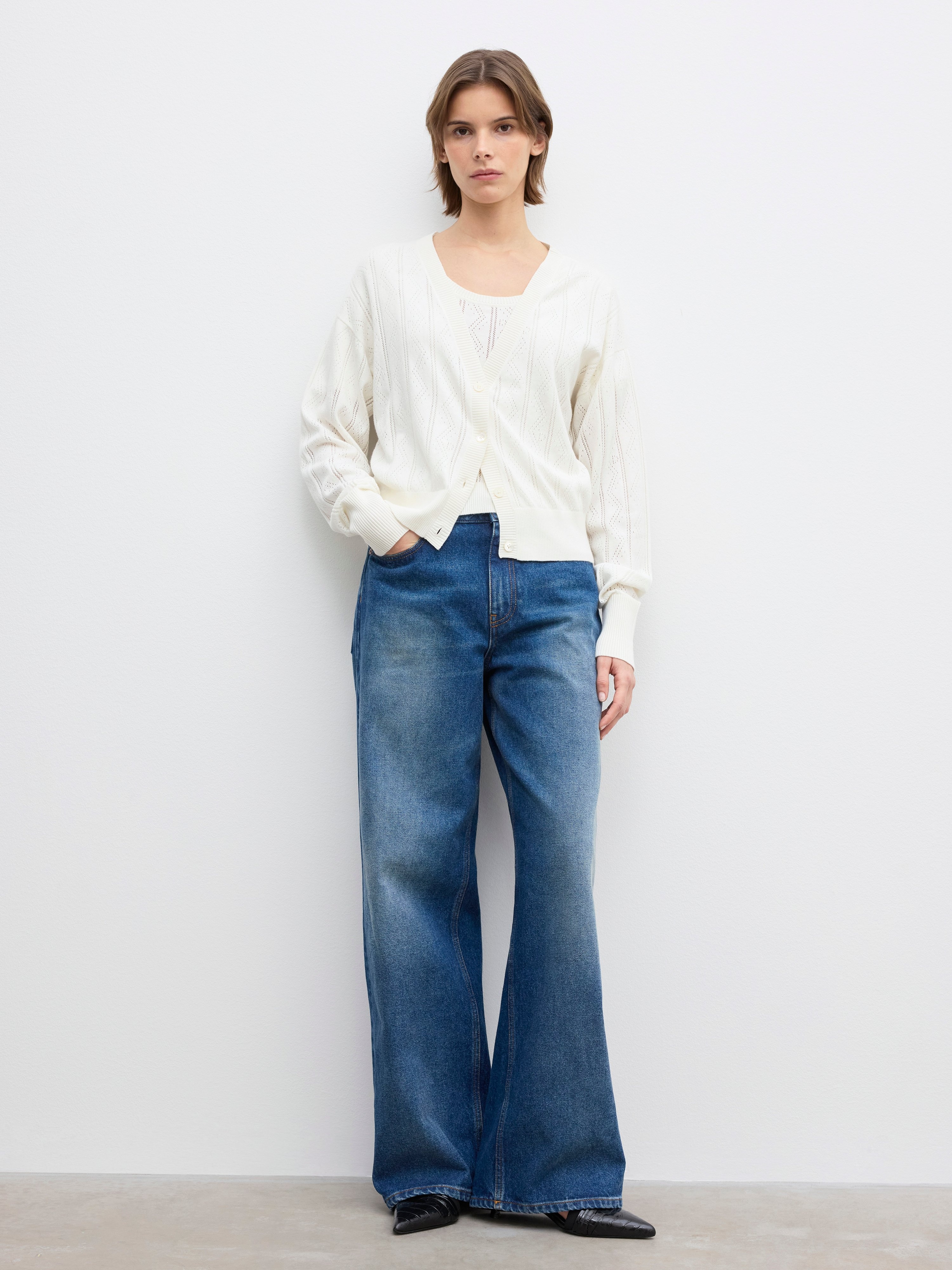 Pointelle cardigan - 3