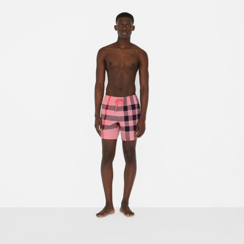 Burberry Check Drawcord Swim Shorts outlook