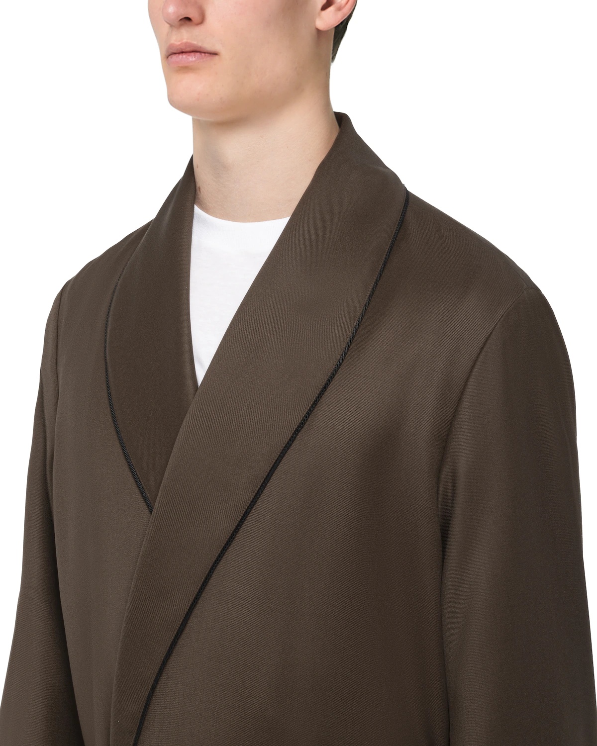 Wool gabardine robe - 5