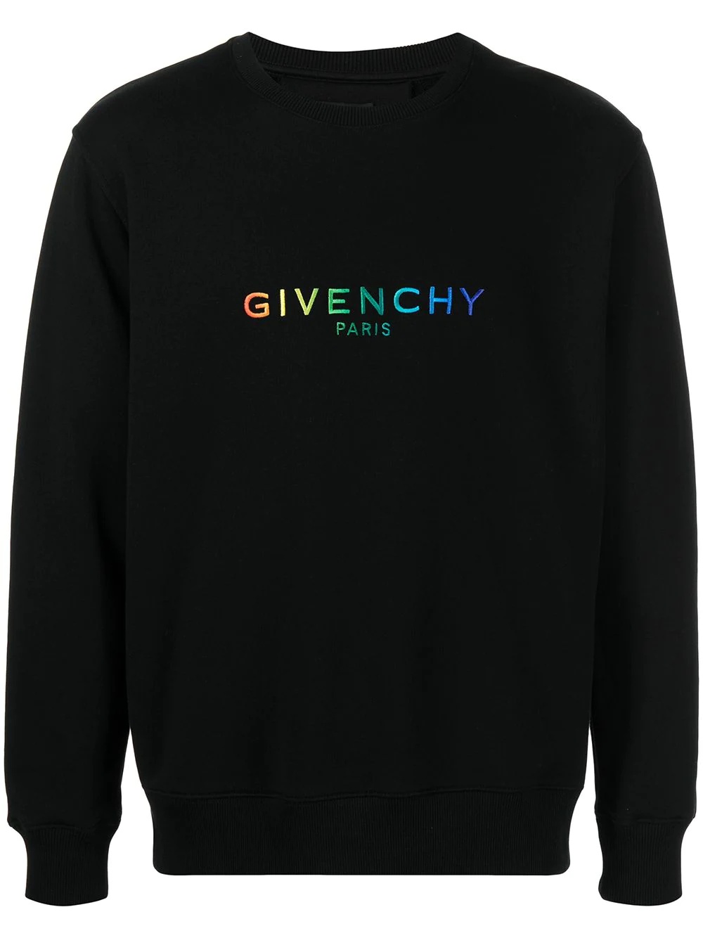 logo-print crew neck sweatshirt - 1