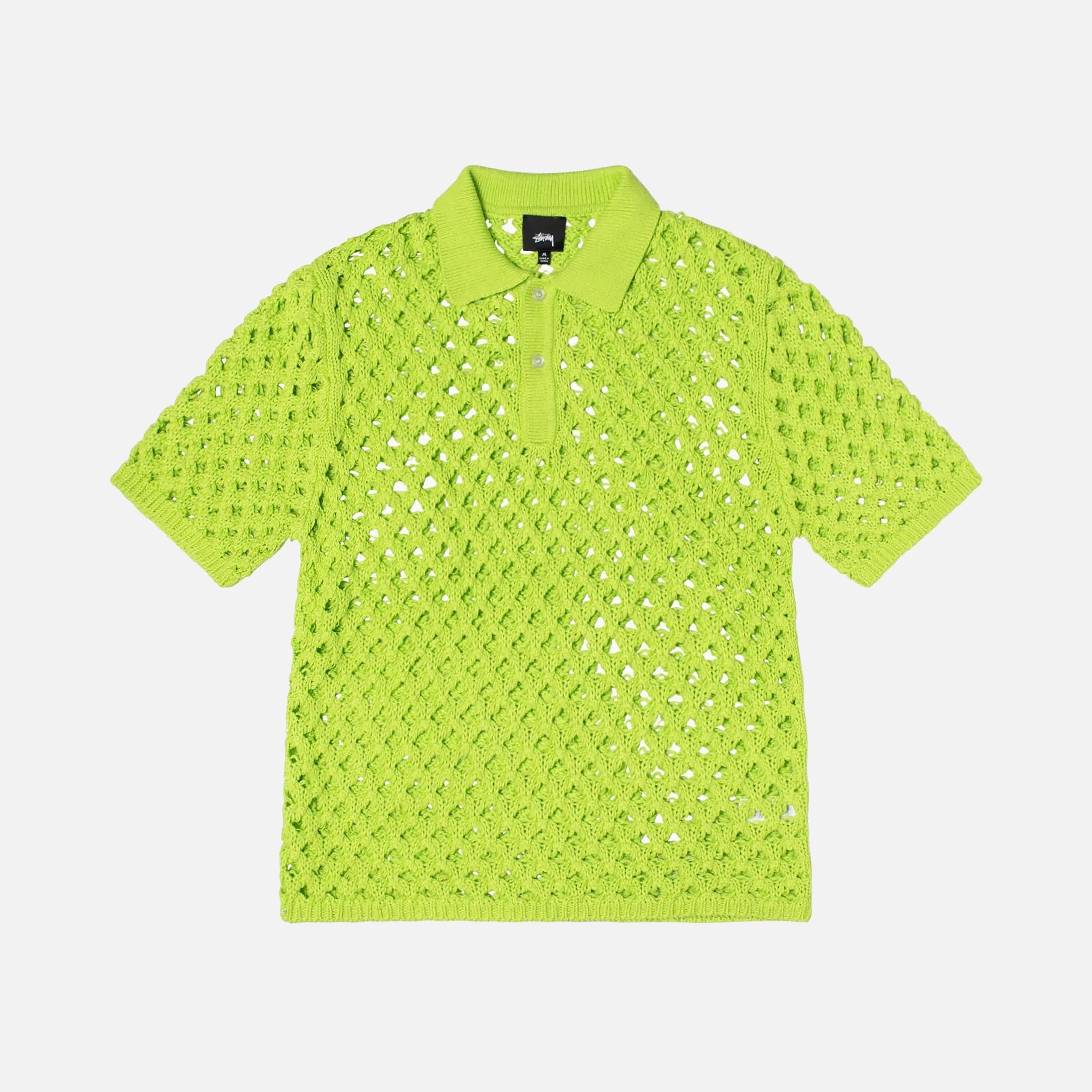 Stussy Big Mesh Polo Sweater - 1