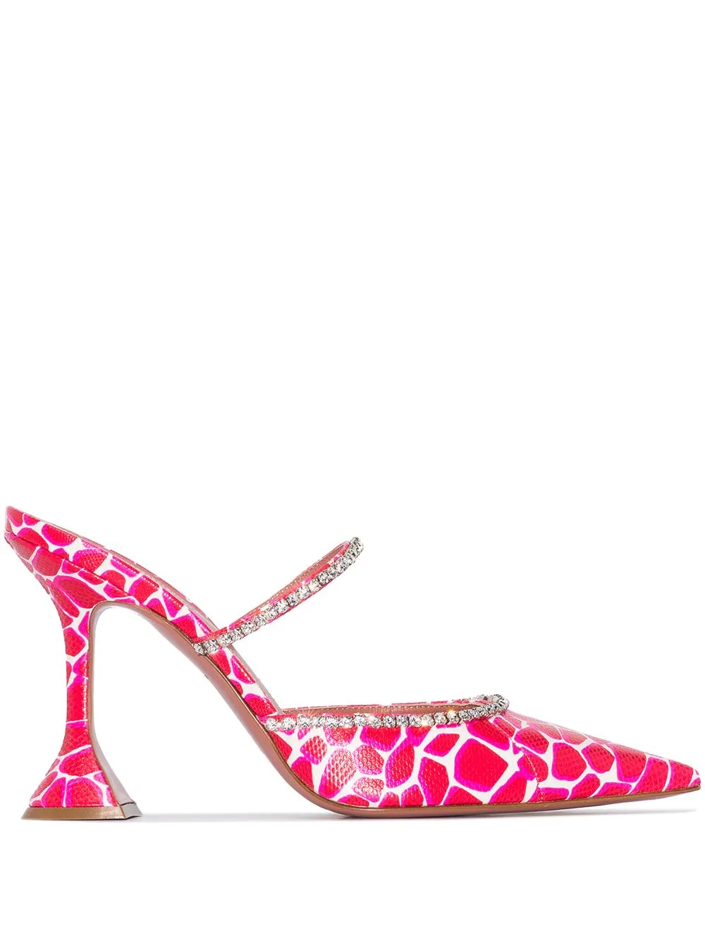 Gilda giraffe-print mules - 1