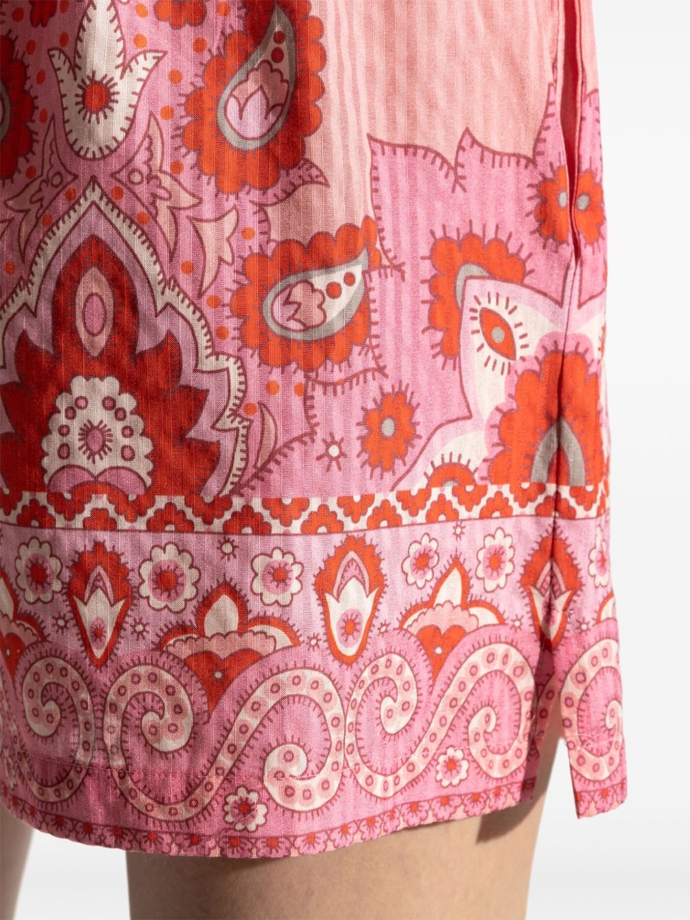 paisley-print shorts - 5