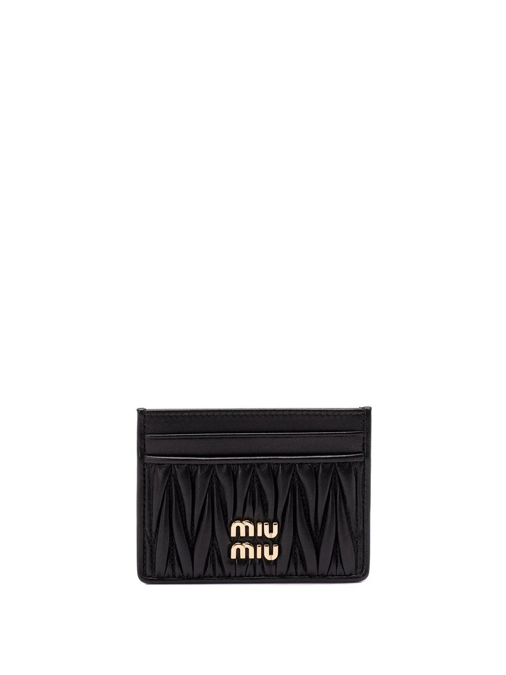 Matelassé Nappa Leather Card Holder - 1