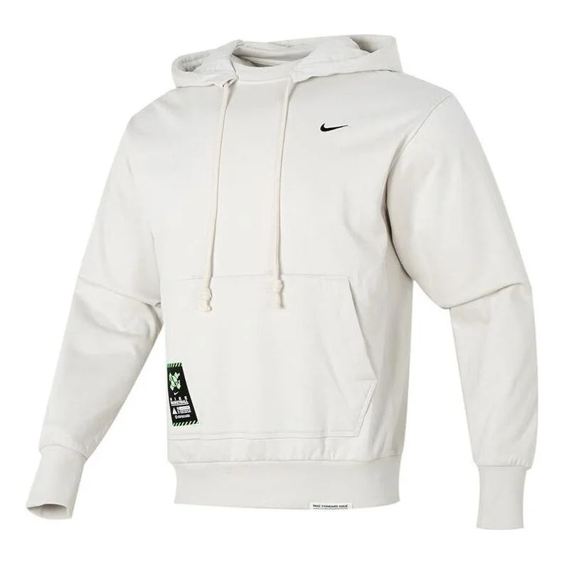 Nike Dri-Fit Logo Hoodie 'White' FV4027-072 - 1