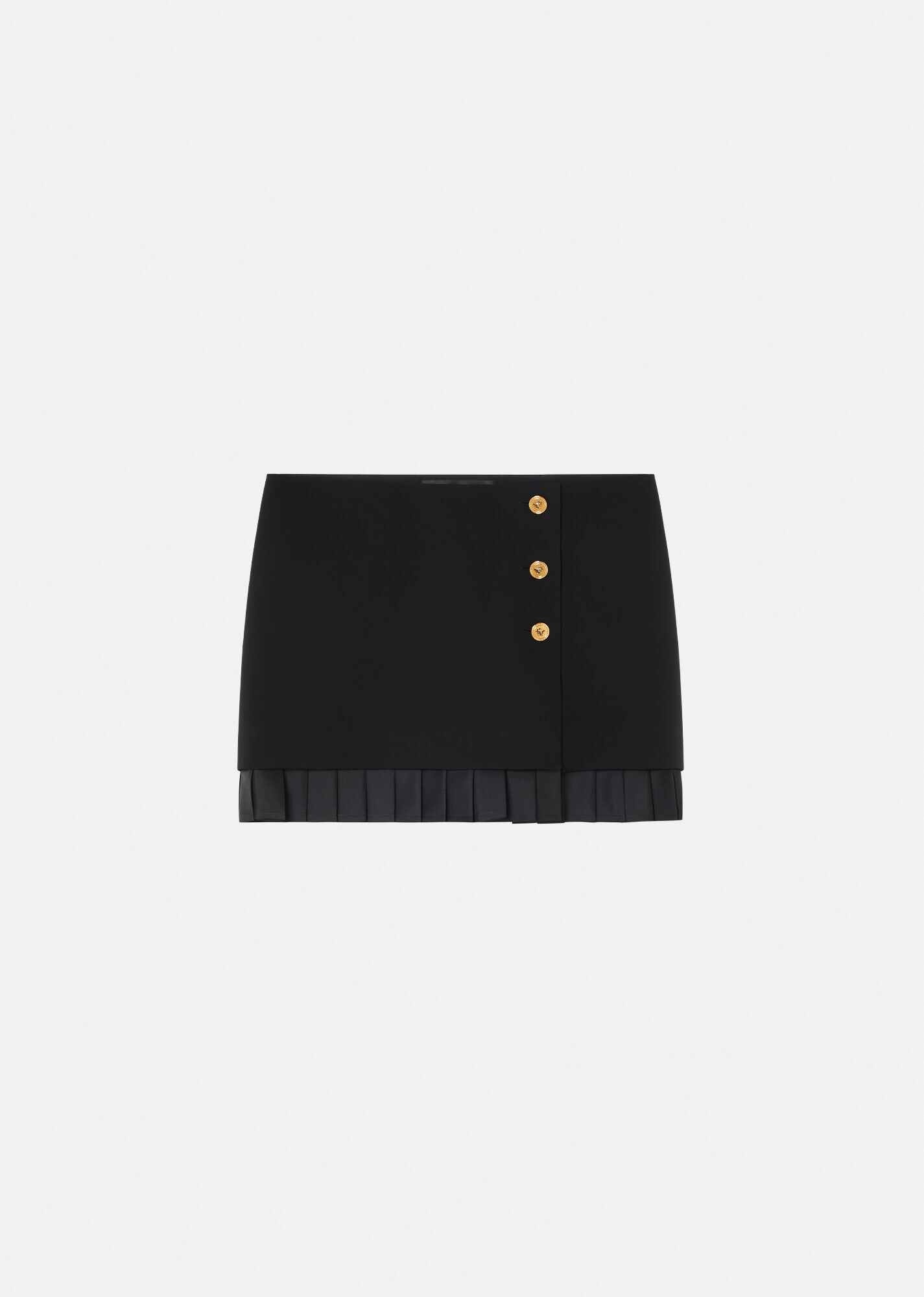 Medusa Button Mini Skirt - 1