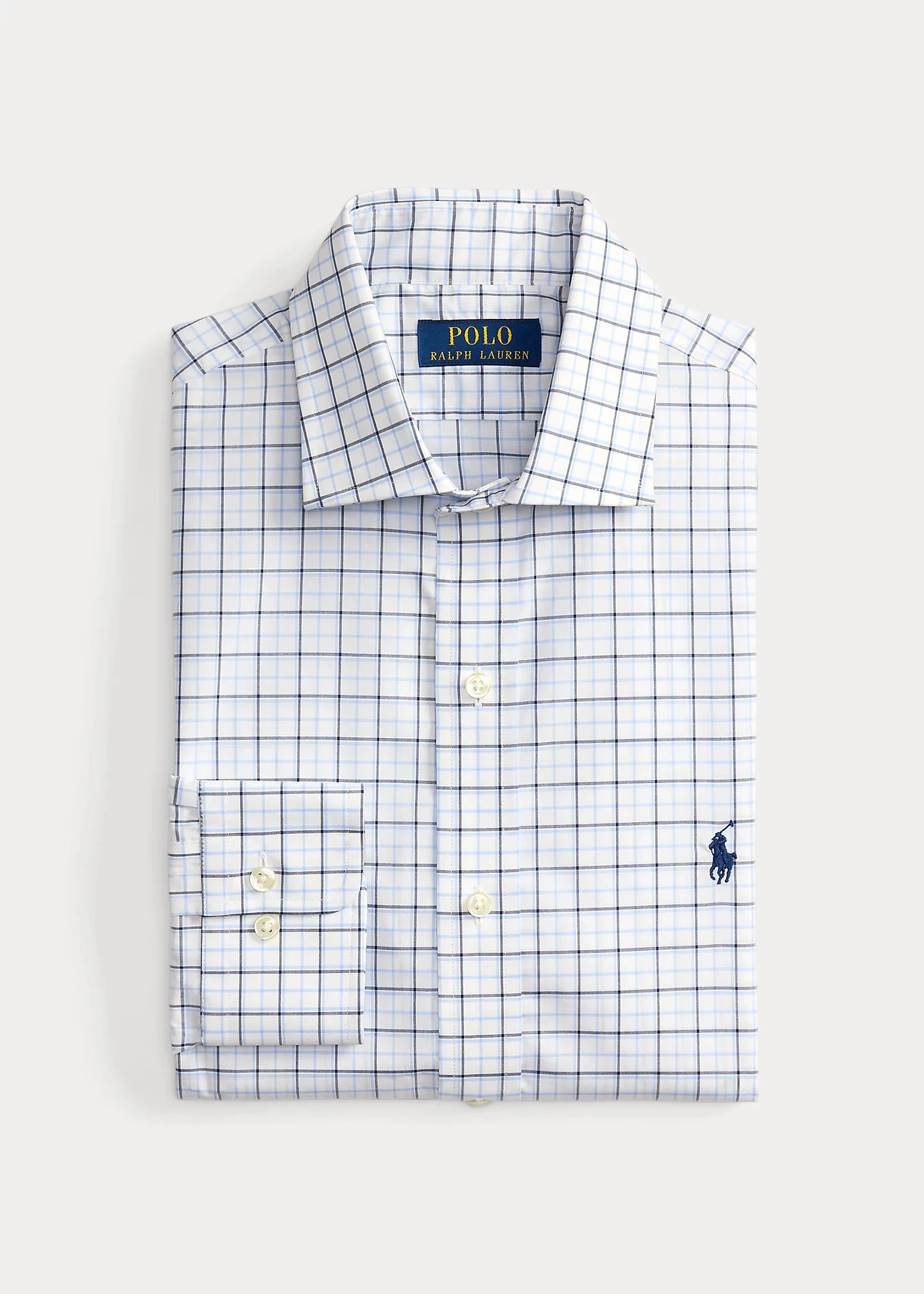 Custom Fit Checked Poplin Shirt - 1