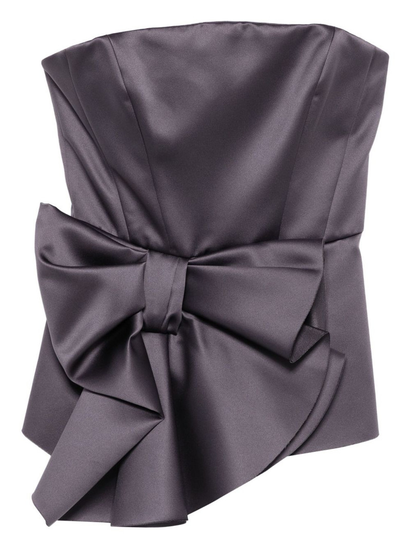 bow-detail bustier top 1