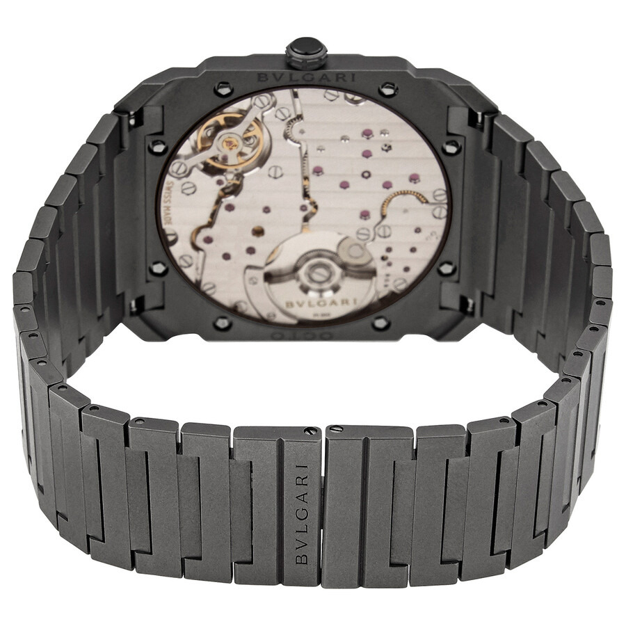 Pre-owned Bvlgari Octo Finissimo Grey Dial Men's Watch 103137 - 3