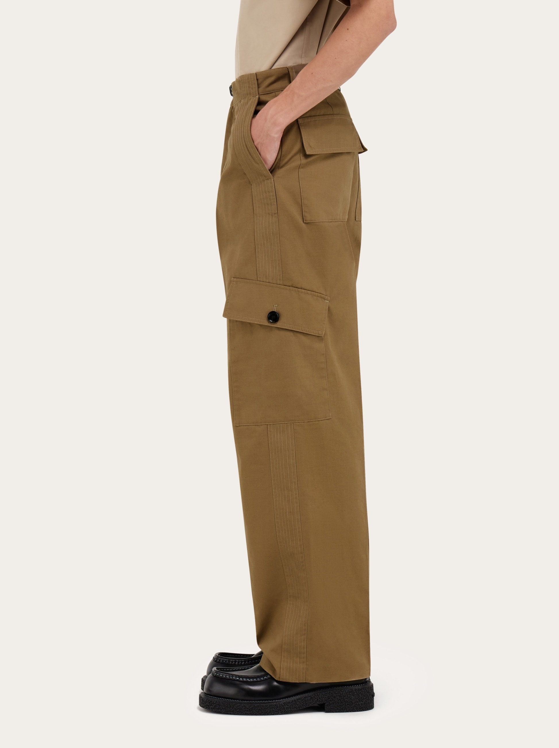 Canvas cargo pants - 3