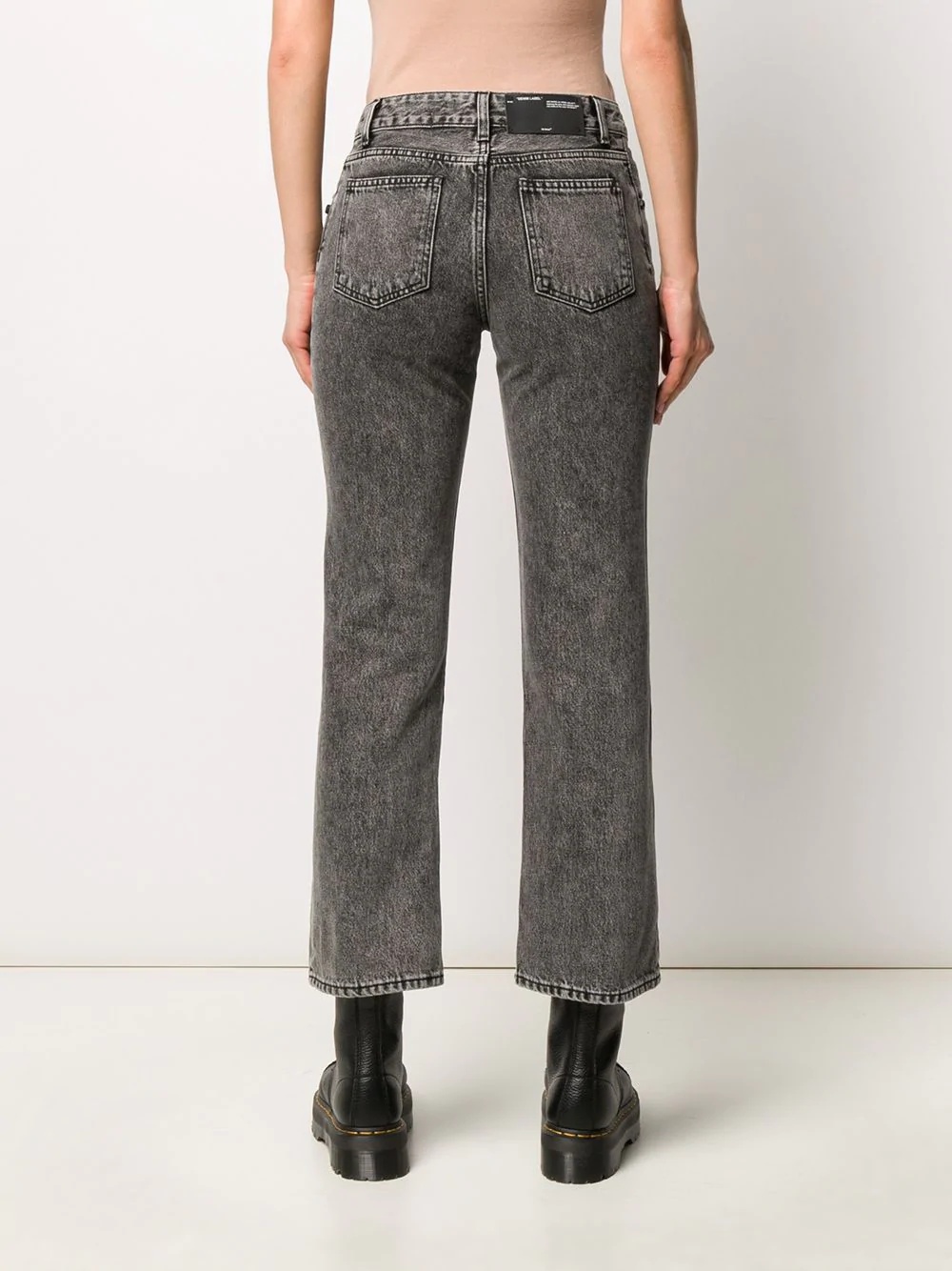 cropped leg mid-rise jeans - 4