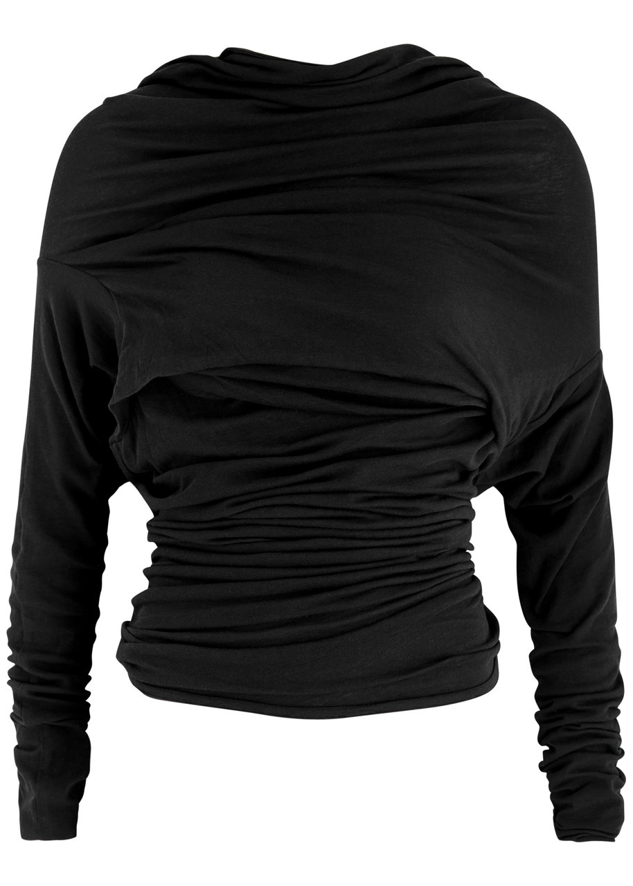 Entire Studios Bound Draped Stretch-cotton top - 1