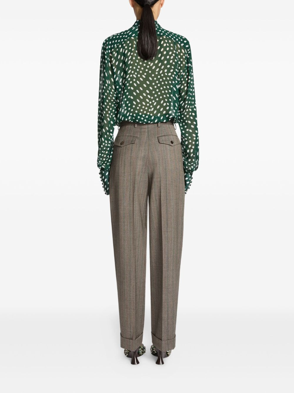 pleated trousers - 4