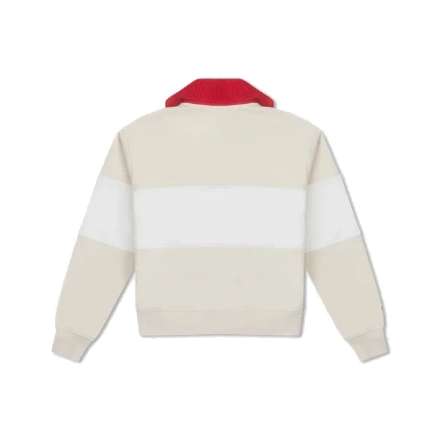 (WMNS) Converse YOTD Half-Zip Crew Sweater 'Beige' 10026812-A01 - 2