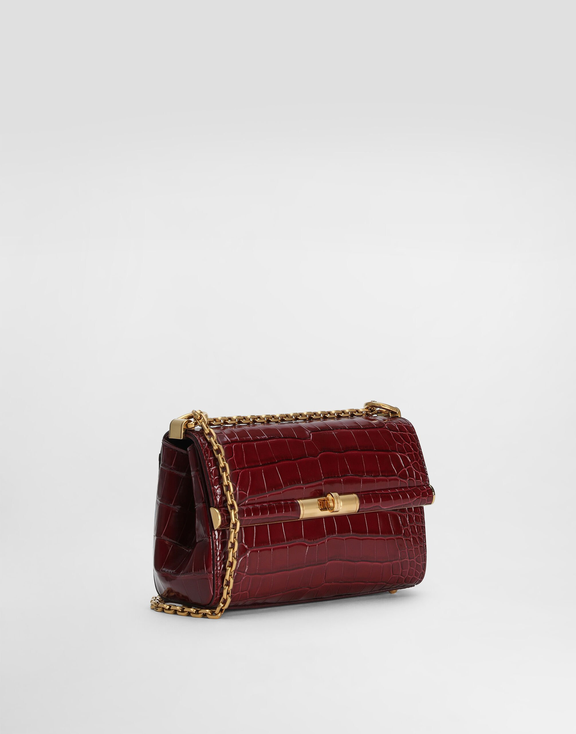 Marlene city mini bag in polished alligator - 3