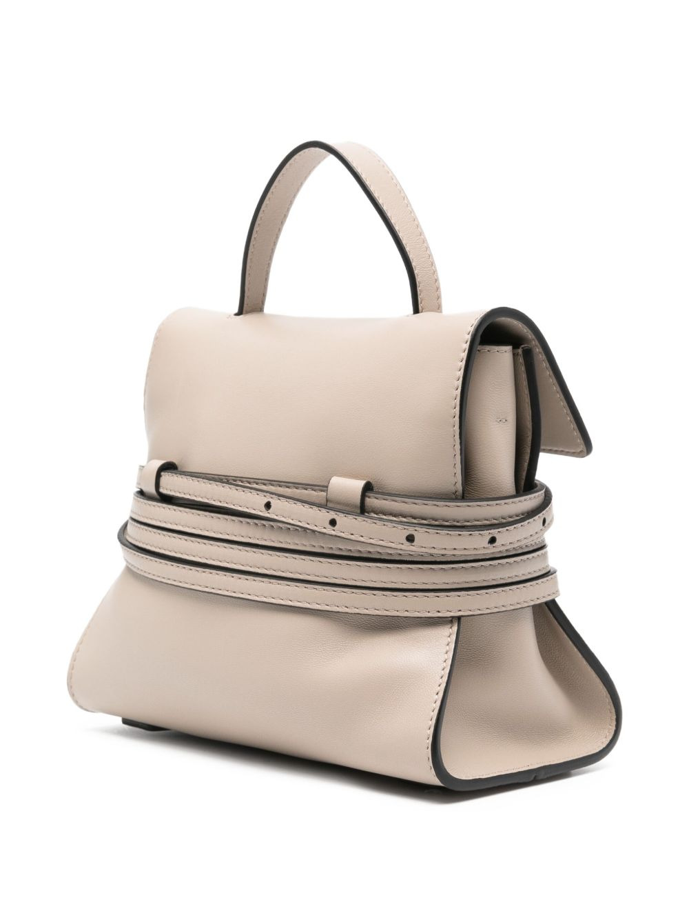 small Tie Me flap-buckle leather bag - 3