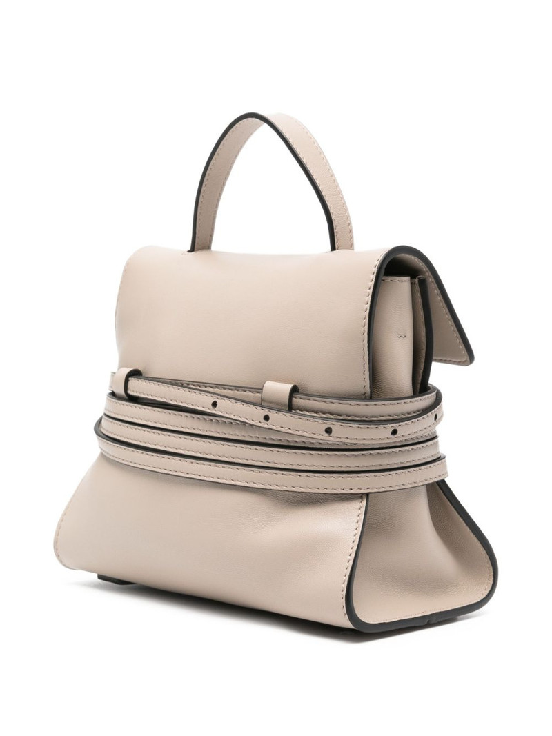 small Tie Me flap-buckle leather bag 3