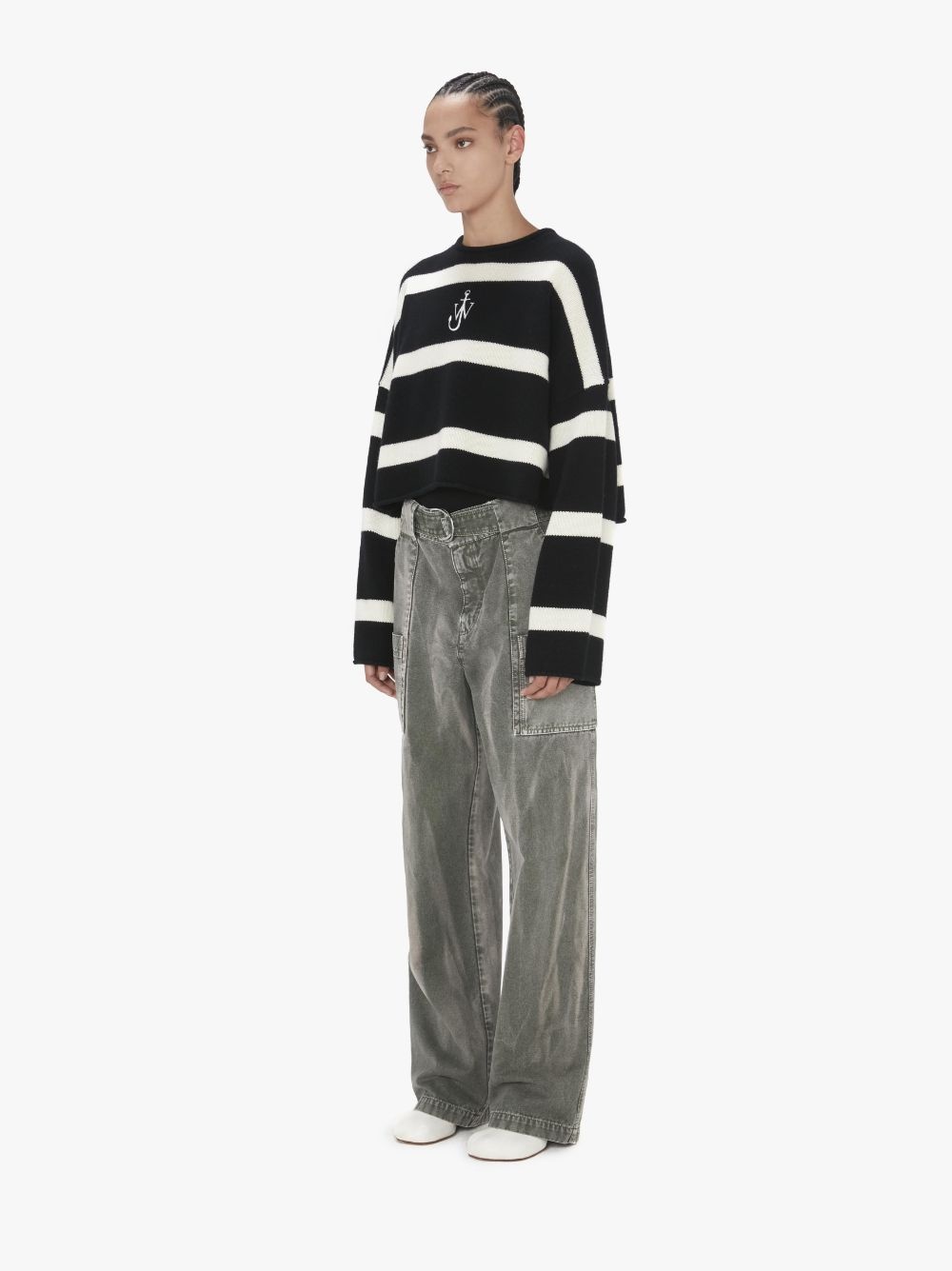 WIDE LEG CARGO TROUSERS - 4