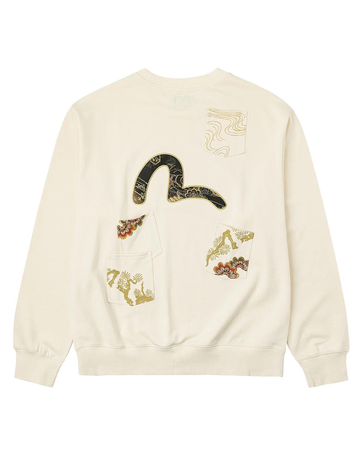 Seagull Brocade Appliqué Relax Fit Sweatshirt - 1