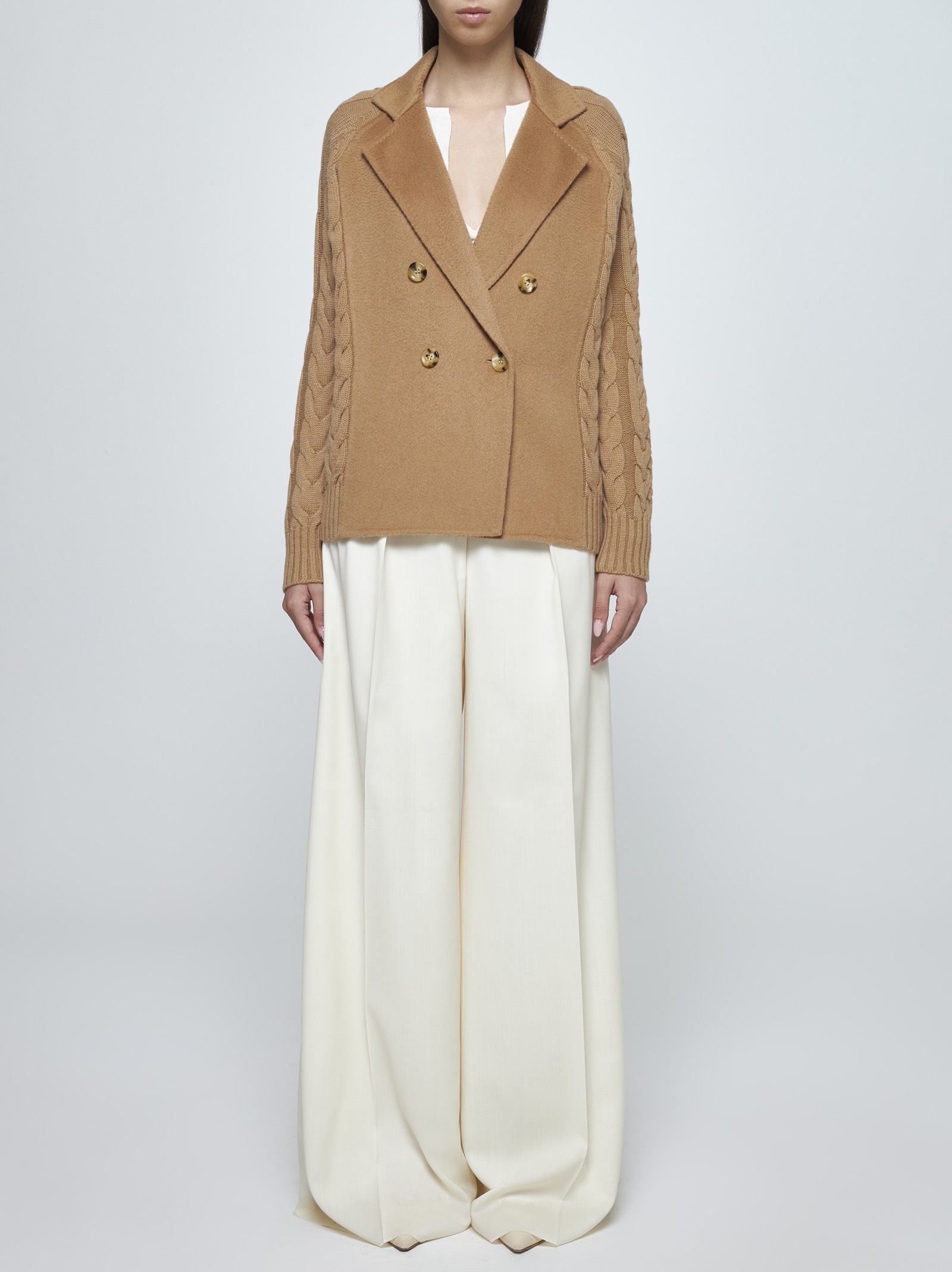 【関税＆送料込み】Max Mara Micio Wool And Cashmere Pea Coa Max Mara Micio wool and cashmere peacoat | danielloboutique