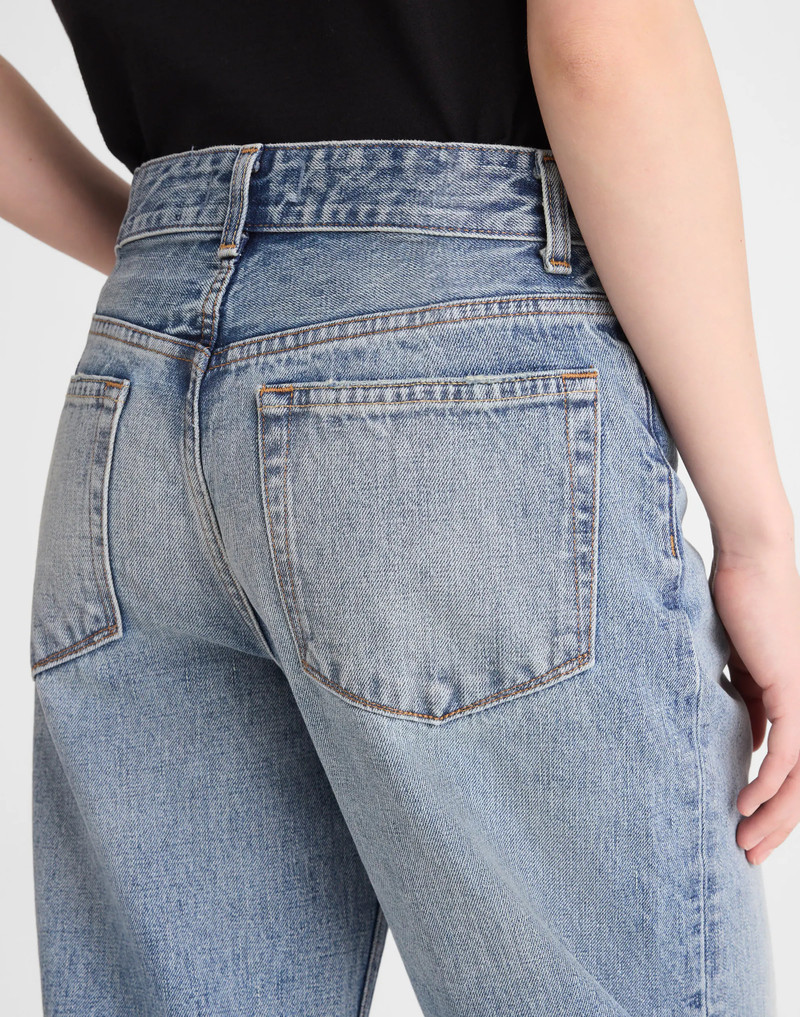The Darted Barrel-Leg Jean in Japanese Denim 6
