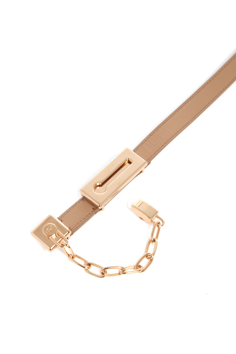 GABRIELA HEARST Lock Belt in Nude Leather outlook