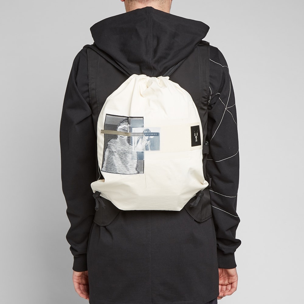 Rick Owens DRKSHDW Drawstring Patched Gym Bag - 4