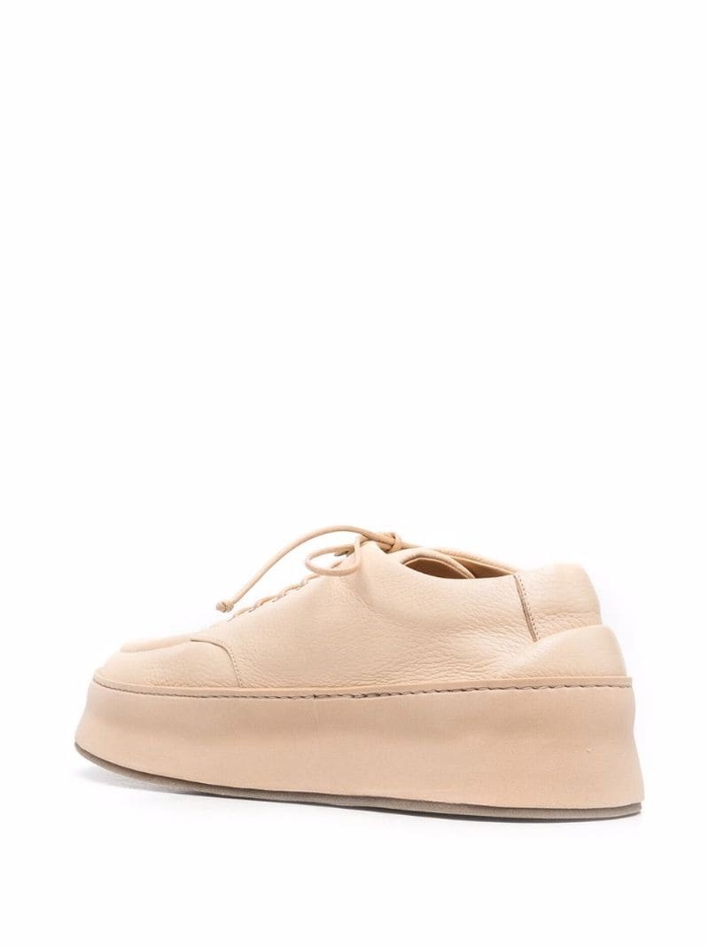 leather lace-up derby shoes - 3