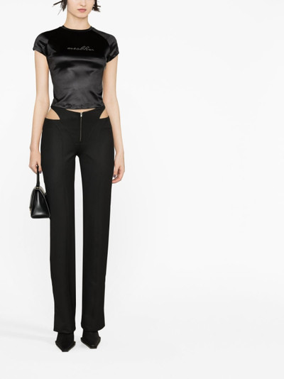 MISBHV cut-out straight-leg trousers outlook