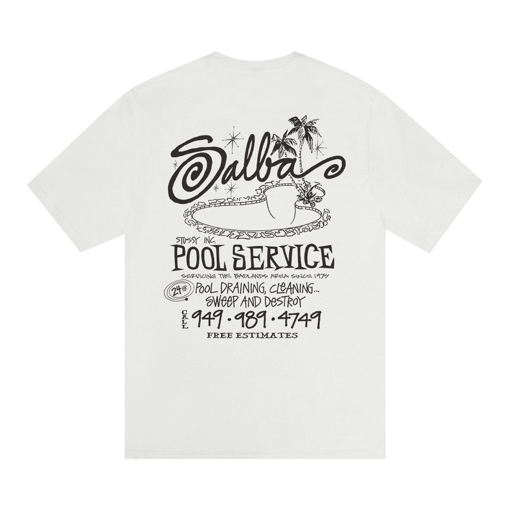 Stussy Pool Service Tee Pigment Dyed 'Natural' - 2