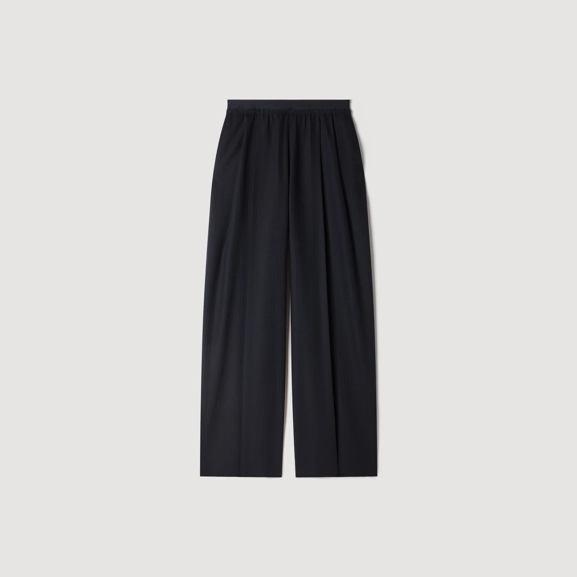 STRIPED WOOL TROUSERS - 1