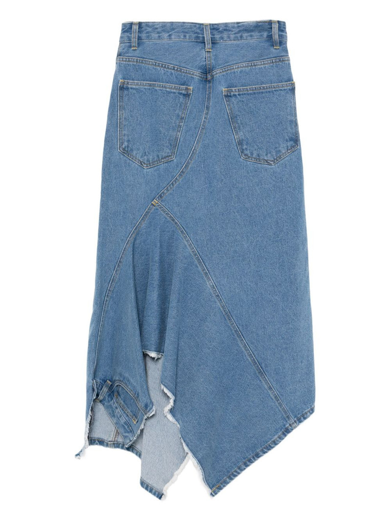 Monse twisted denim skirt outlook