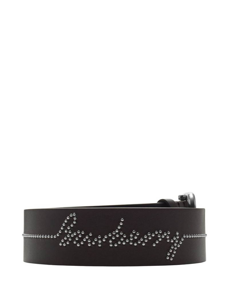 Burberry studded leather belt outlook