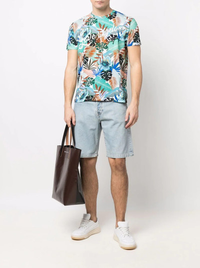 Etro leaf-print short-sleeved T-shirt outlook