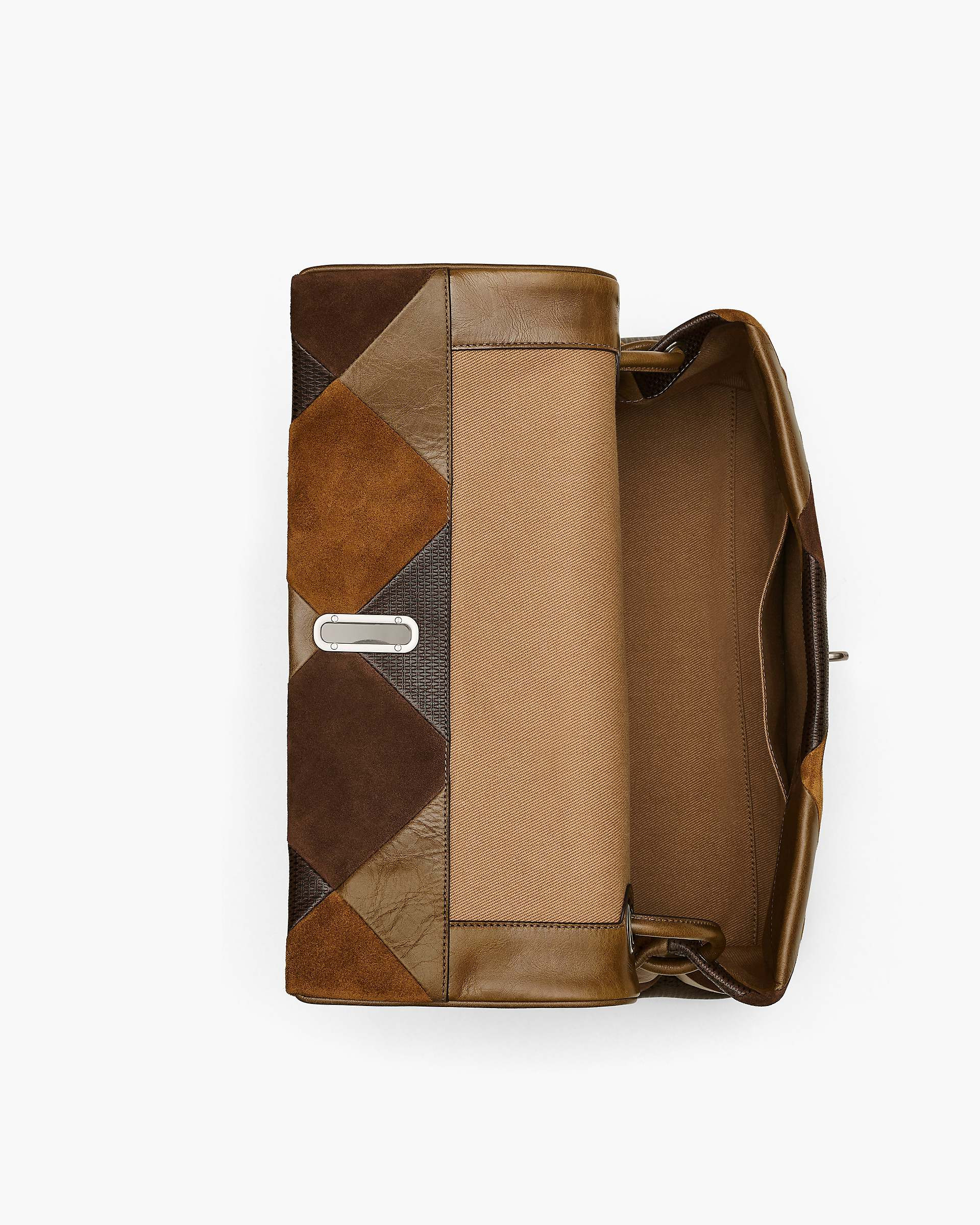 THE SUEDE PATCHWORK LARGE DUAL BAG - 7