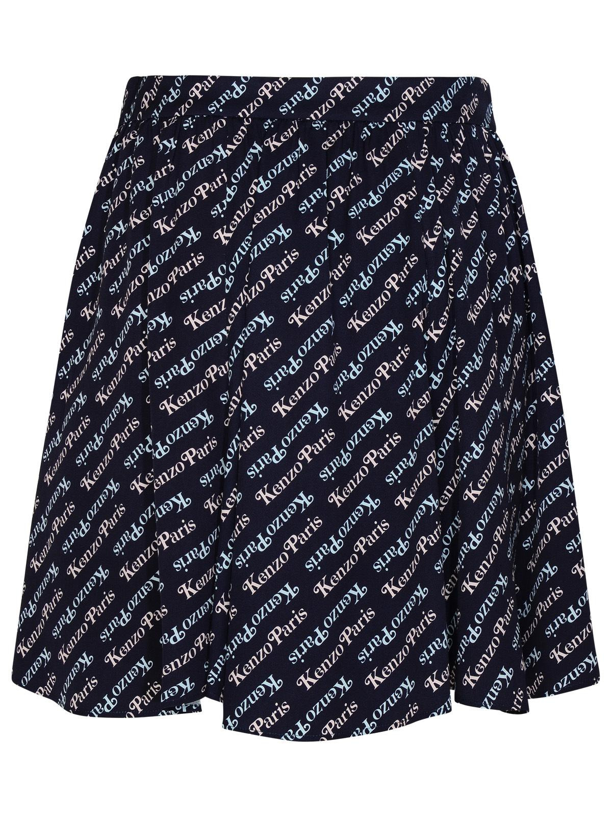 Kenzo 'Verdy By Kenzo' Blue Viscose Miniskirt Women - 3