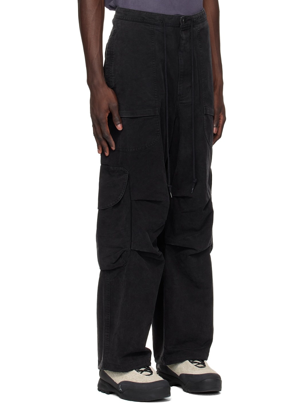 Black Freight Cargo Pants - 2