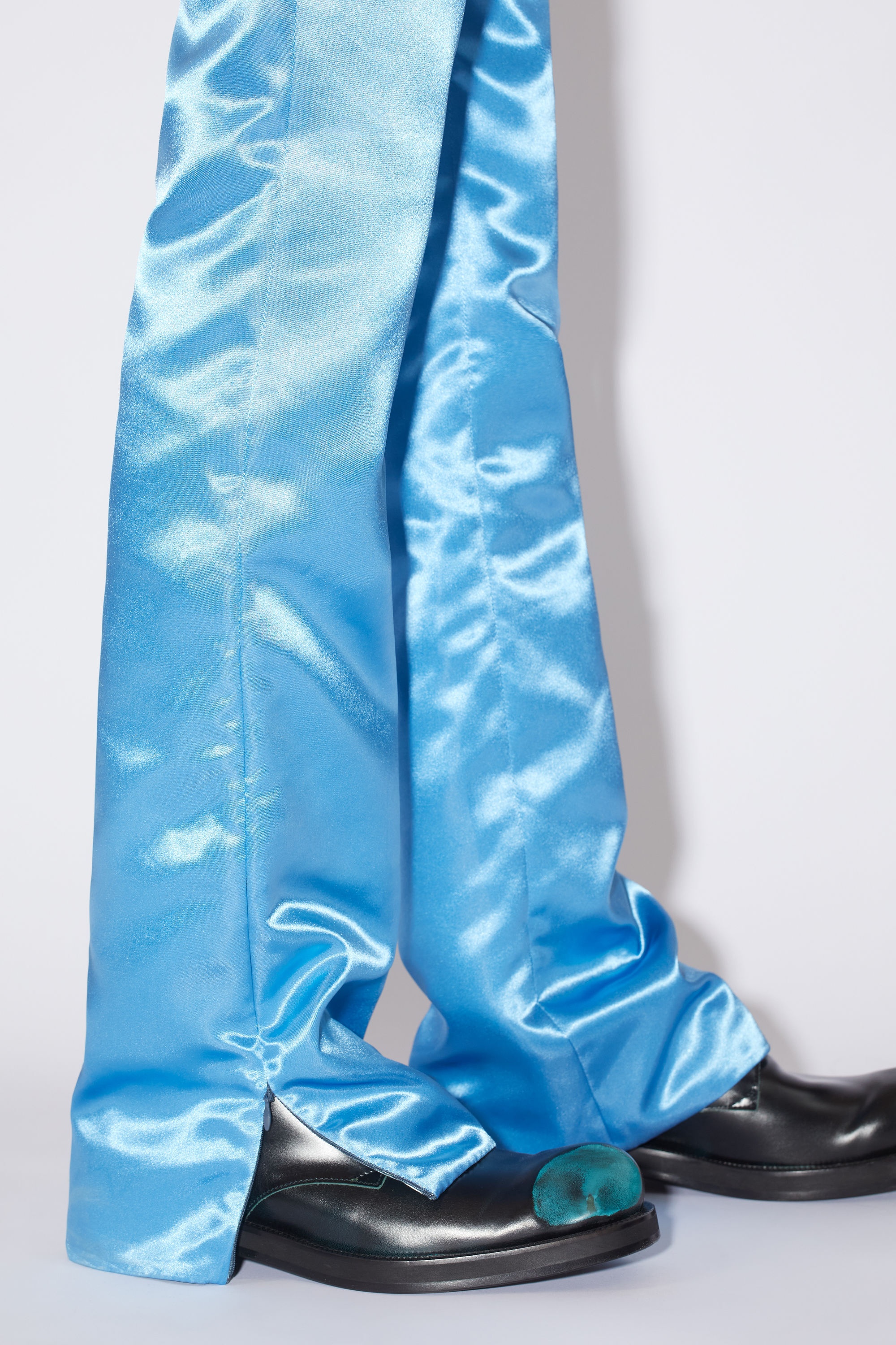 Satin trousers - Azure Blue - 6