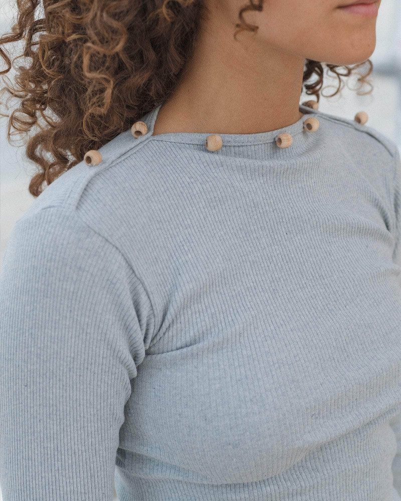 Tav Long Sleeve Tee - Recycled Cotton Rib 4