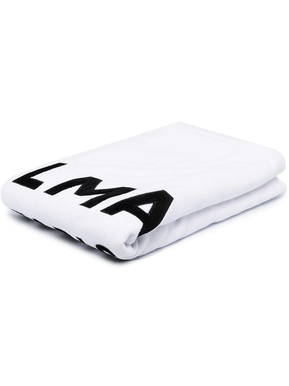 logo-print bath towel - 1