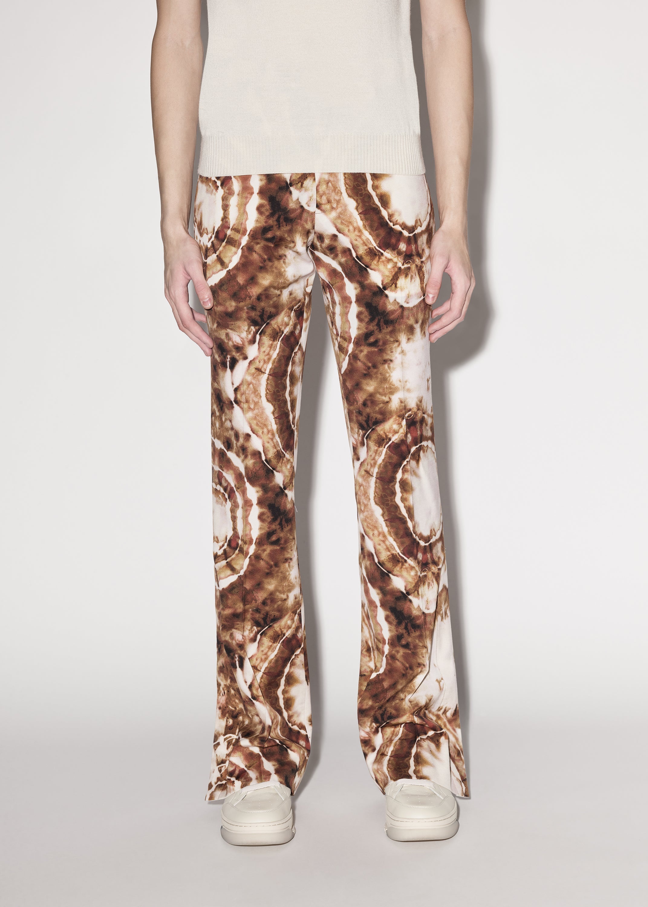 TIE DYE SLASH FLARE TROUSER - 2
