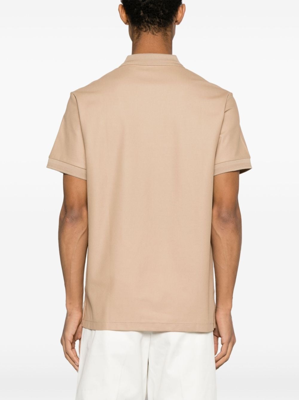 embroidered-logo cotton polo shirt - 4