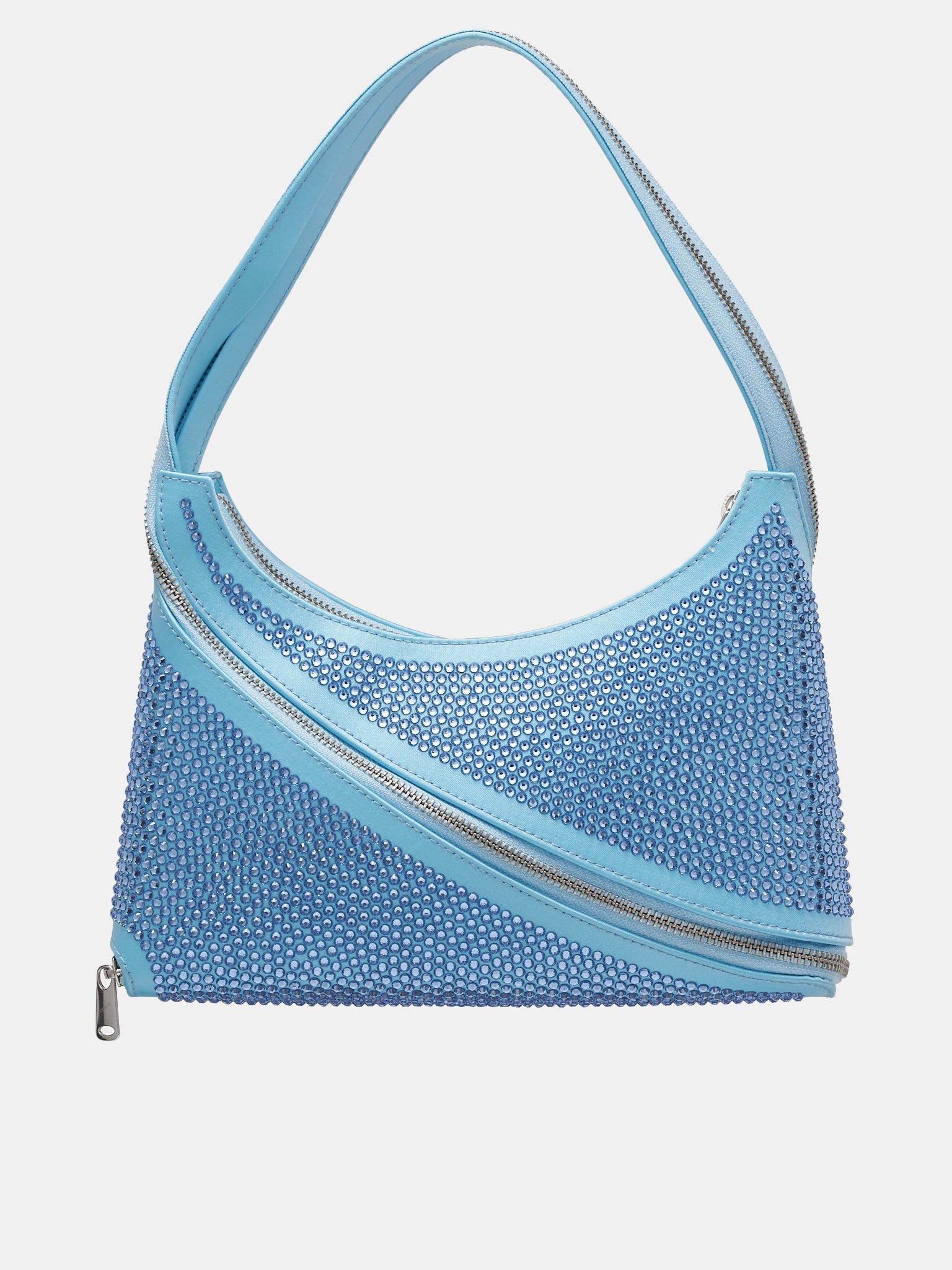 Embellished Zip Baguette Bag - 3