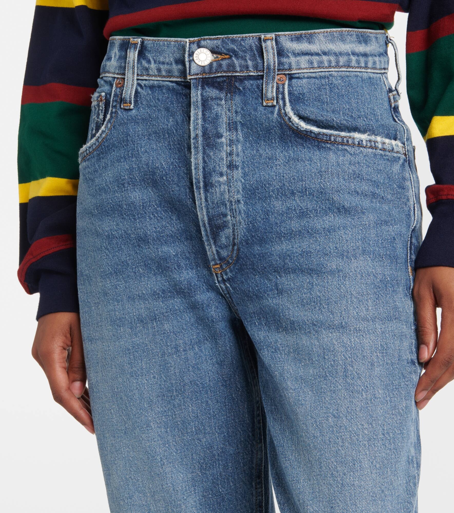 Riley high-rise cropped straight jeans - 4