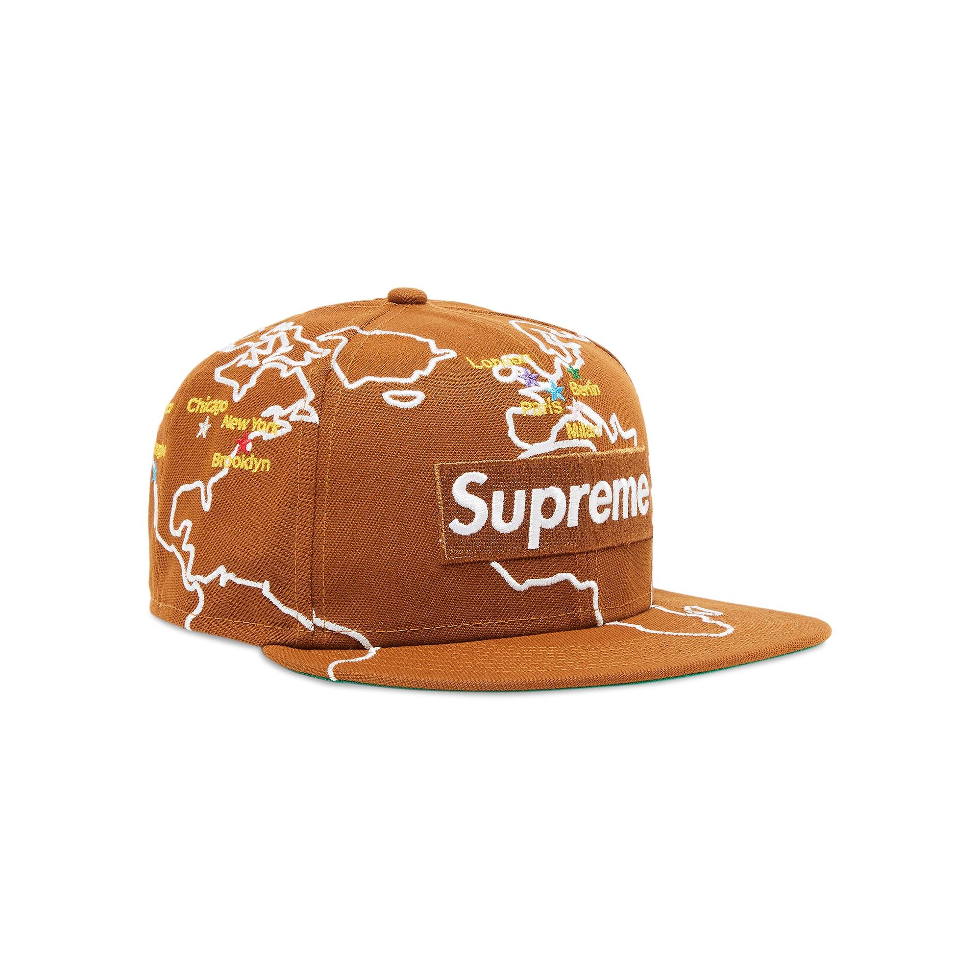 supreme キャップ Worldwide Box Logo New Era Supreme Worldwide Box Logo New Era (FW23) - $54