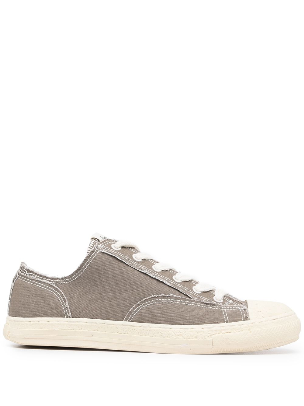 General Scale contrast-stitch sneakers - 1