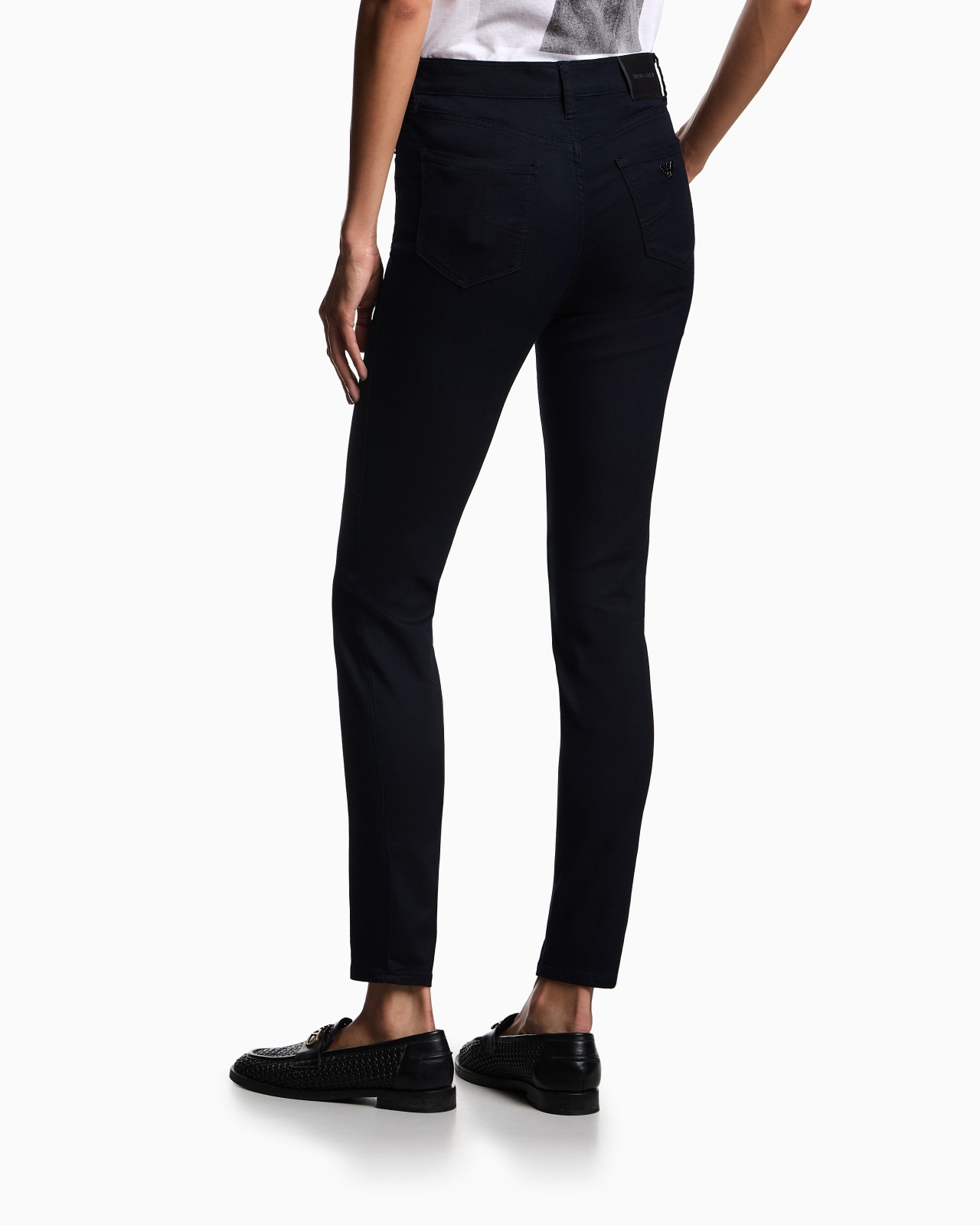 J20 high-waisted super-skinny leg jeans in stretch denim - 3